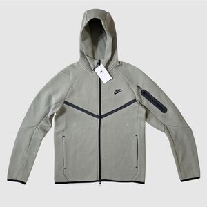 Nike Tech Fleece Windrunner Hoodie Grey Black Men's Small S Full-Zip HV0949-320